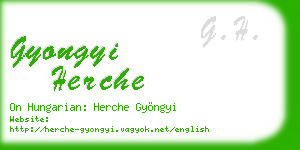 gyongyi herche business card